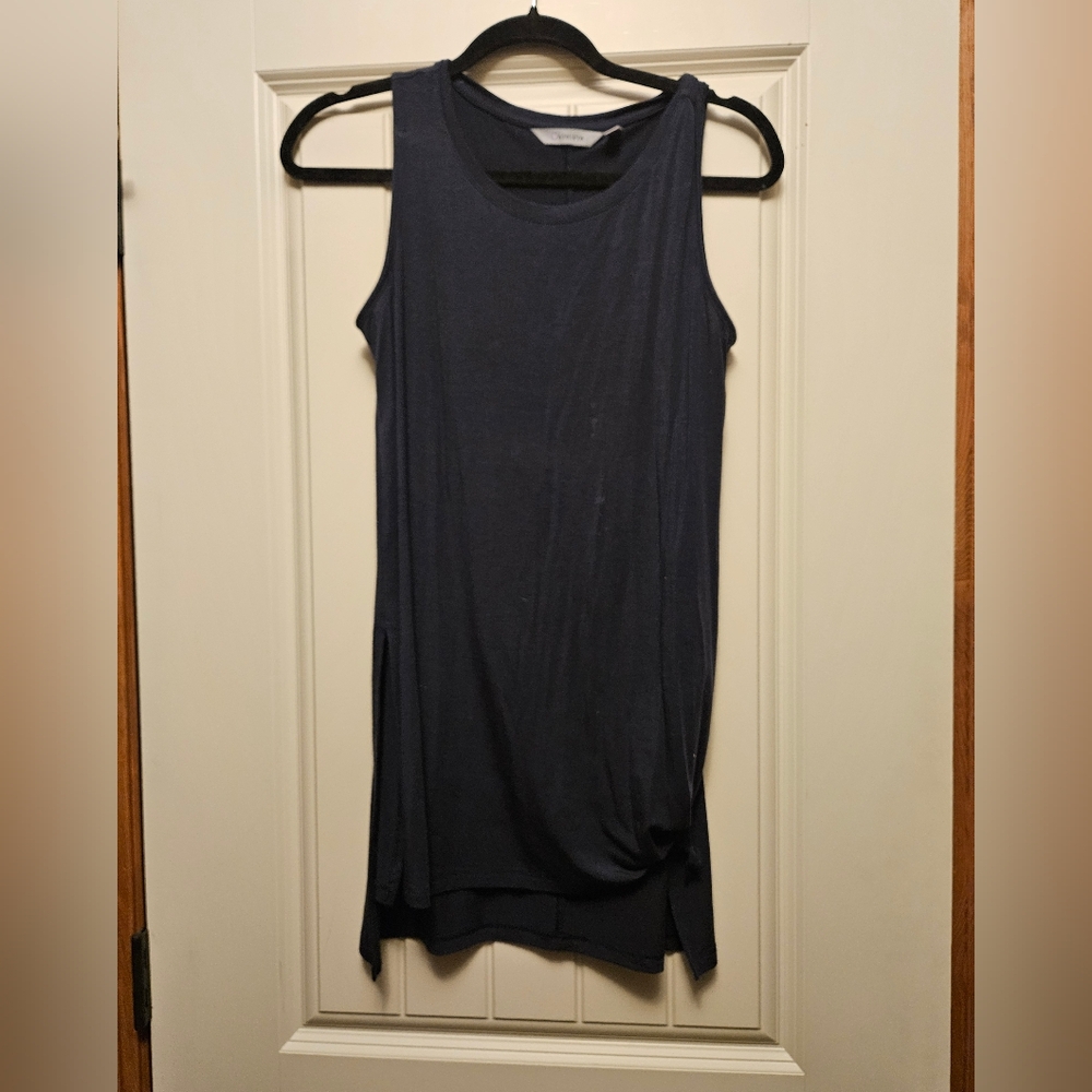 Athleta Sleeveless Navy Tunic Top